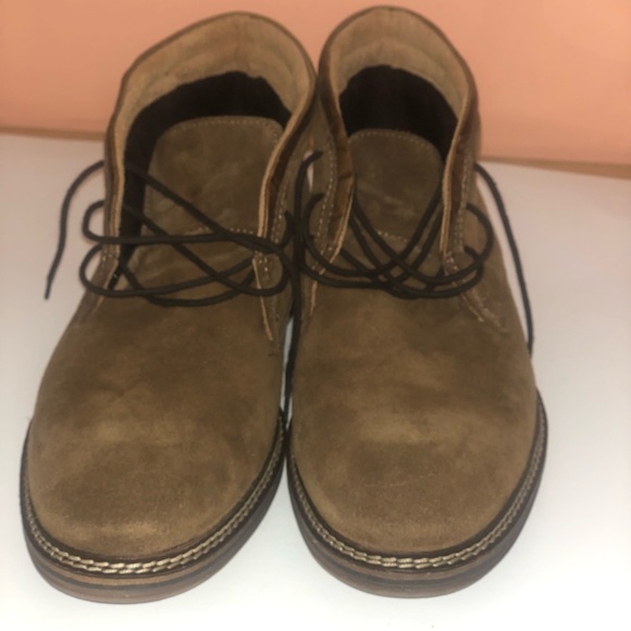 Alfalni Jason Brown Suede Lace-Up Ankle Boots. - Picture 4 of 8